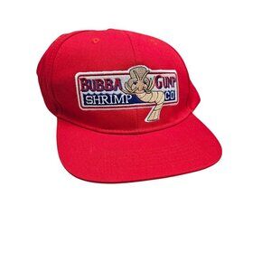Bubba Gump Shrimp Co. Forrest Gump Red Snapback Hat Novelty